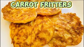 Carrot Fritters for babies and toddlers  Carrot Pancakes [upl. by Anrahs]