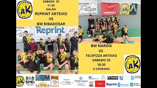 INFANTIL MASCULINO Liga Prata Grupo C Xornada 9 Reprint Arteixo  Ribadosar [upl. by Lleira]