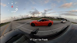 C7 Stingray Auto vs Mustang GT 10 Speed [upl. by Ocsinarf]