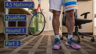 Round 1 for the National Qualifier  Part 3  Road to USTA Nationals VLog 7 [upl. by Jez]