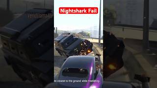 Nightshark Fail gta gaming shorts gta5online VanillaUnicron [upl. by Notna]