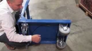 Dead Man Brake Caster and Central Locking System Demonstration [upl. by Enylekcaj]