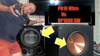 Klipsch RP1600SW vs SVS PB16 Ultra [upl. by Eimile]