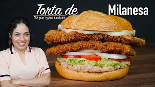 How to make EASY HOMEMADE torta de MILANESA  Not your typical sandwich  Villa Cocina [upl. by Etterb185]