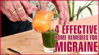 3 Best Home Remedies For MIGRAINE RELIEF [upl. by Yauqram541]