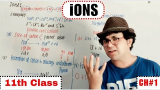 ions  Types of ions  11th Class Chemistry [upl. by Hpeseoj134]