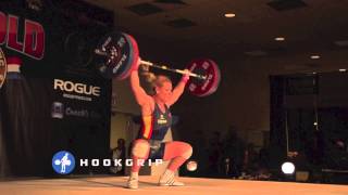 Lydia Valentin 115kg Snatch Slow Motion [upl. by Procter945]