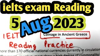 ielts reading tips and tricks coinage ancient greece reading answers 2023 ieltsexam preparation [upl. by Vudimir612]