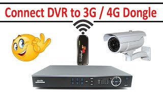 How to Connect 3g 4g Dongle to CCTV DVR  Connect TataJIoBSNLMTNLAirtelRelianceMTSAircel [upl. by Yrrac737]