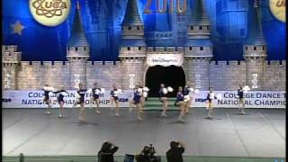 UDA College Nationals 2010 University of Memphis Div 1A Pom 2nd place [upl. by Eohce]