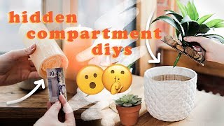 3 Amazing Hidden Compartment DIYs [upl. by Asilanna]