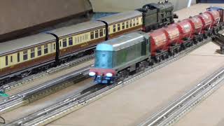 Hornby Dublo 3 Rail Medley on the Loft Layout [upl. by Nyladgam342]