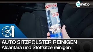 Auto Sitzpolster Alcantara und Stoffsitze reinigen  Sonax Xtreme Polster amp Alcantarareiniger [upl. by Stormy451]