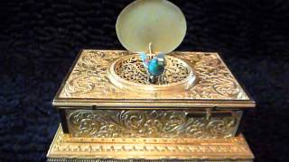 Antique Flajoulot singing bird box music box automaton [upl. by Theola]