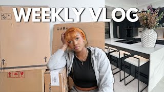 WEEKLY VLOG FINALLY DECORATING MY APARTMENT  FEELING EMOTIONAL  TRYING INDIAN FOOD [upl. by Sprague]