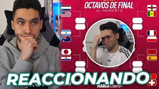 REACCIONANDO a Mi PREDICCIÓN de OCTAVOS del MUNDIAL de QATAR 2022 [upl. by Hcirteid]