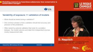 Modélisation de lexposition aux substances dangereuses  D Koppisch [upl. by Idola]