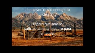 Kenny Rogers  The coward of the county Lyrics Letra Subtitulado Español Ingles [upl. by Zenger]