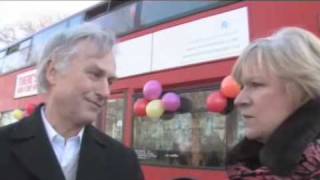 Theres Probably No God  Richard Dawkins Ariane Sherine And The Atheist Bus Ad Campaign [upl. by Anawit]