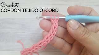 Cordón tejido a crochet o Icord [upl. by Pietra400]