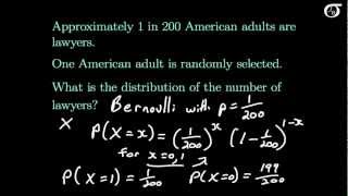 Introduction to the Bernoulli Distribution [upl. by Sharma641]