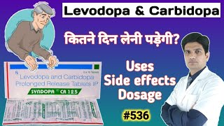 Syndopa 110 mg hindi  Levodopa carbidopa tablets in hindi [upl. by Ydarb]