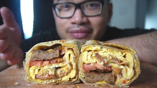 Ultimate Breakfast Wrap Burrito Recipe [upl. by Eugaet]