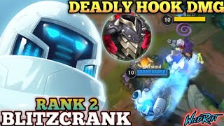 BLITZCRANK SUPER TANK BUILD ANNOYING ACCURATE HOOK  TOP 2 GLOBAL BLITZCRANK BY Qurwmd  WILD RIFT [upl. by Refinej126]