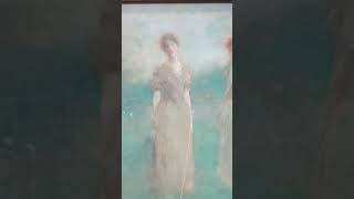 Thomas Dewing In a Garden  National Portrait Gallery art painting figures [upl. by Nytsirk]