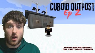 This Wasnt Meant To Happen Today Modded Minecraft Monday Cuboid Outpost Ep 2 [upl. by Eduino]