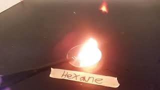 Methanol Acetone Hexane Cyclohexanol and Toluene combustion reactions [upl. by Pelag555]