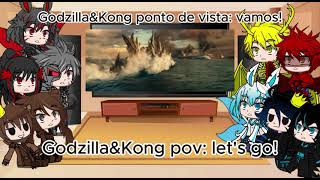 Kaiju react to Godzilla vs Kong 2021 battle Tasman sea part 16  Gacha club  Godzilla and Kong [upl. by Lalo374]