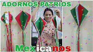 🇲🇽Adornos patrios para independencia de MÉXICO Farolitos de papel [upl. by Knepper]