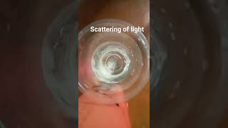 what is scattering of light explain with an example experiment scienceexperiment science [upl. by Enelime]