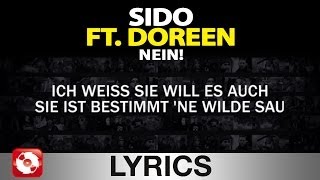 SIDO FEAT DOREEN  NEIN  AGGROTV LYRICS KARAOKE OFFICIAL VERSION [upl. by Nelleh]