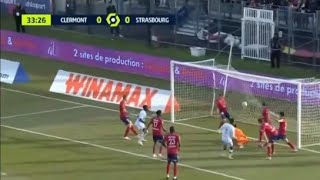 Clermont Foot vs RC Strasbourg Alsace 11 Moise Sahi score to earn a draw for Strasbourg Match recap [upl. by Standley336]