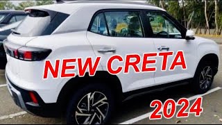 FINALLY 2024 CRETA FULLY OUT  WHITE CRETA 2024  NEW 2024 AA GAYI FINALLY  2024 HYUNDAI CRETA OUT [upl. by Ennaitsirhc919]