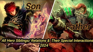 Mobile Legends Hidden VoiceLines amp Sibling Heros 2024 Mobile legends Edit Reuploaded [upl. by Adidnere215]