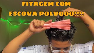 FITAGEM EM CABELO CACHEADO CURTOcabelocacheado cacheados cabelo cachosbra cachos cachoslindos [upl. by Resa]