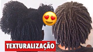 ENROLANDO CABELO CRESPO TEXTURALIZAÇÃO [upl. by Olegnad445]