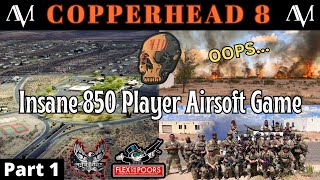 TOP TIER AIRSOFT GAME in the Western USA  Field Catches On Fire  AMS Copperhead 8 [upl. by Nedgo]