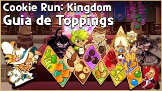 Cookie Run Kingdom  Guia de Toppings [upl. by Attiuqahs]