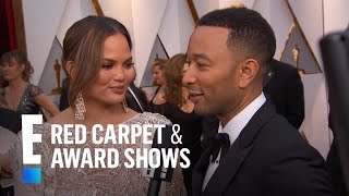 John Legend Teases 2017 Oscars quotLa La Landquot Performance  E Red Carpet amp Award Shows [upl. by Naryt]