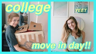 COLLEGE DORM MOVE IN DAY VLOG 2019 [upl. by Jeffers]