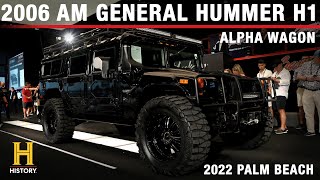 SOLD 2006 AM General Hummer H1 Alpha Wagon wTyler Hoover amp April Rose  BARRETTJACKSON PALM BEACH [upl. by Ieluuk63]