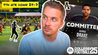 INSANE fourth quarter and a HUGE double commit App State Dynasty Season TWO [upl. by Eneja]