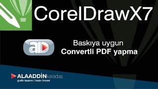 Corel Draw PDF Yapma Baskıya Uygun Convertli PDF [upl. by Tewell]