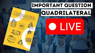 Class 8  Quadrilateral Question  Half Yearly 2024  All Important Question of Maths [upl. by Marget]