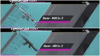 Glacier M416 And Akm Crate Opening❄️🥶 M416 And AKM Glacier Comeback in BGMI [upl. by Anette]