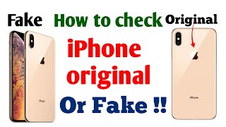 how to check iphone xs max original or not  iphone original vs fake [upl. by Harahs75]